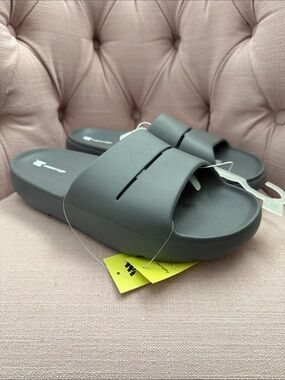 all in motion Gray Slide Sandals